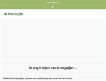 Tablet Screenshot of dewegwijzer.org